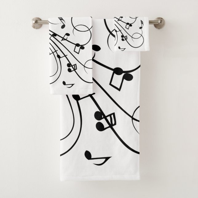 Trendy Music Design Badhandtuch Set (Insitu)