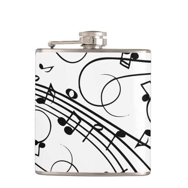 Trendy Music Design Flachmann (Vorderseite)