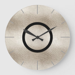 Trendy Music Platinum Record Disk Große Wanduhr