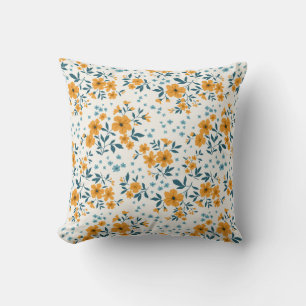 Trendy nahtlose Vintage Blumenmuster. Endlos Kissen