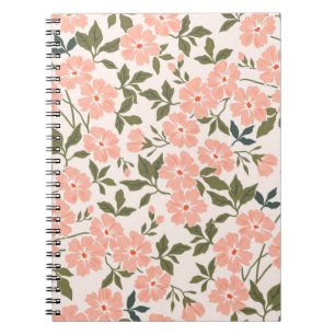 Trendy nahtlose Vintage Blumenmuster. Endlos pr Notizblock