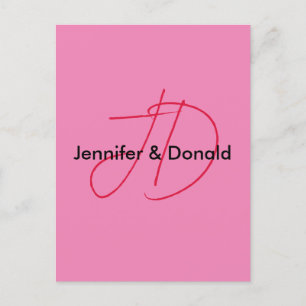Trendy-Name für klassische Skripte Postkarte