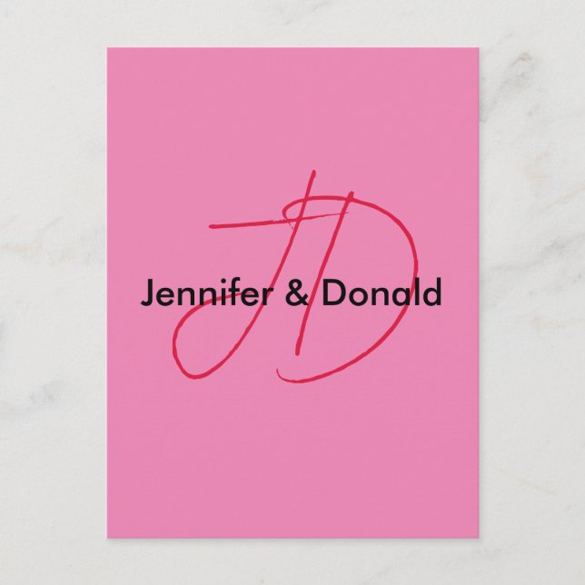 Trendy-Name für klassische Skripte Postkarte (Vorderseite)