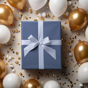 Trendy Natural Blue Wrapping Paper Roll Geschenkpapier