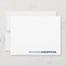 Trendy Navy Moderner, mutiger Schriftart für seine Mitteilungskarte