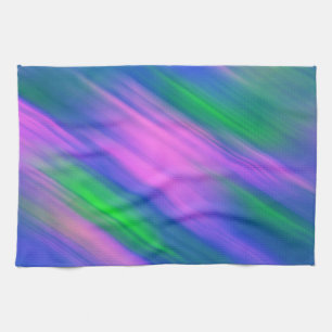 Trendy Neon Bright Blau grün pink Abstrakt Geschirrtuch