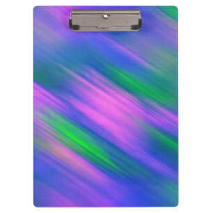 Trendy Neon Bright Blau grün pink Abstrakt Klemmbrett
