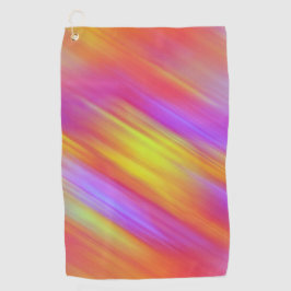Trendy Neon Bright Red Pink Yellow Abstrakt Golfhandtuch
