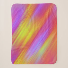 Trendy Neon Bright Red Pink Yellow Abstrakt Sherpadecke