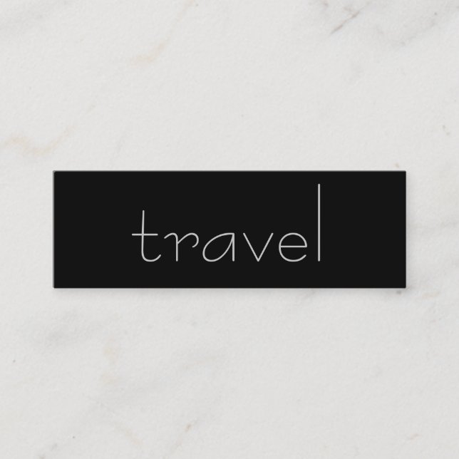 Trendy Niedlich Chic Schlicht Travel Agent Busines Mini Visitenkarte (Vorderseite)