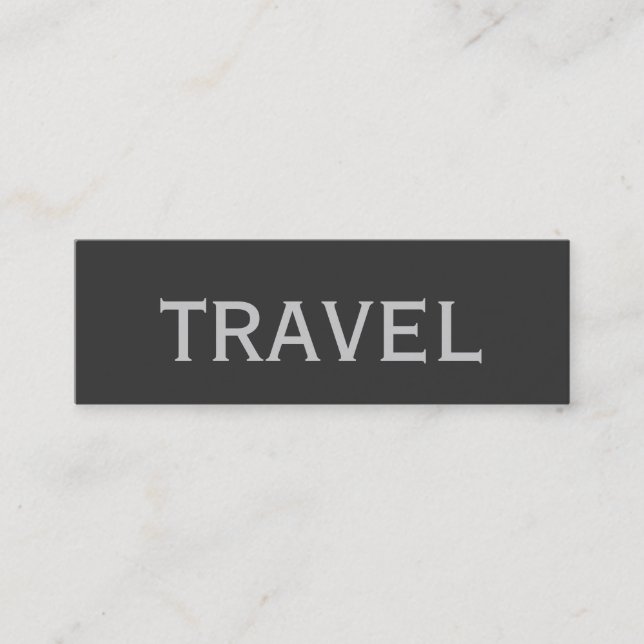 Trendy Niedlich Chic Schlicht Travel Agent Busines Mini Visitenkarte (Vorderseite)