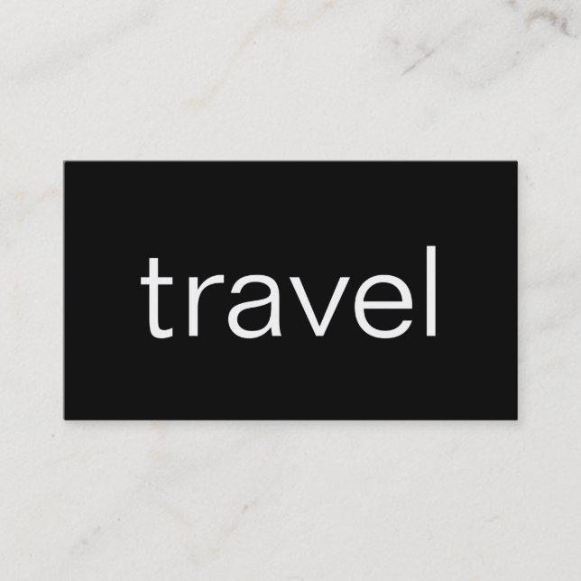 Trendy Niedlich Chic Travel Agent Business Card Visitenkarte (Vorderseite)