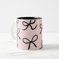 Trendy Niedlich Little Black Bows Pink