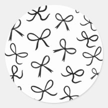 Trendy Niedlich Little Black Bows White