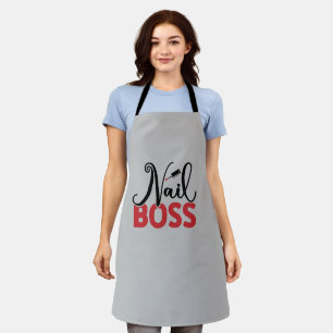 Trendy Niedlich Nail Boss Nail Salon Schürze