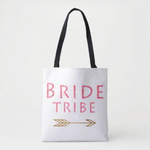 trendy niedlich rosa Braut Stamm Gold Pfeil Design Tasche