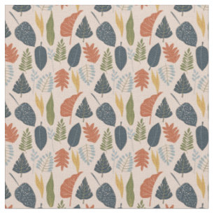 Trendy niedliche botanische farbenfrohe Muster pin Stoff