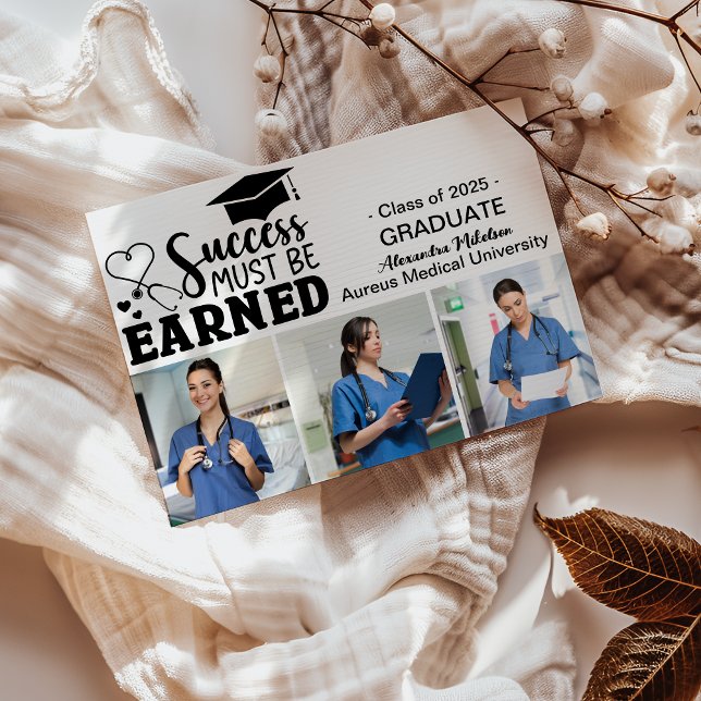 Trendy Nursing School Graduate 3 Fotos Ankündigung (Von Creator hochgeladen)