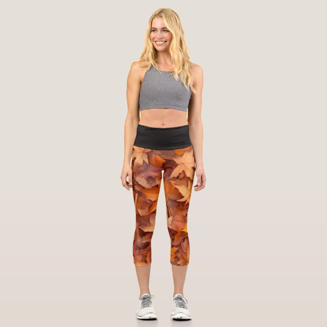 Trendy Öko Capri Yoga Pants (Vorderseite)
