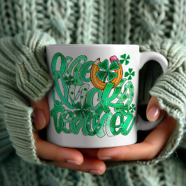 Trendy "One Lucky Teacher" Tasse