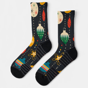 Trendy Ornamente Navy praktischer Hintergrund Socken