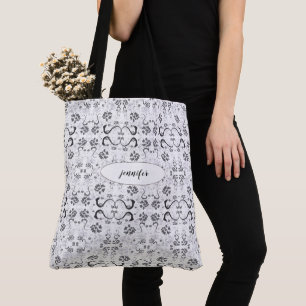 Trendy Paint Mit Monogramm Tote Bag Tasche
