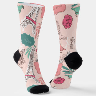Trendy Paris Eifell Tower Tours Socks Socken
