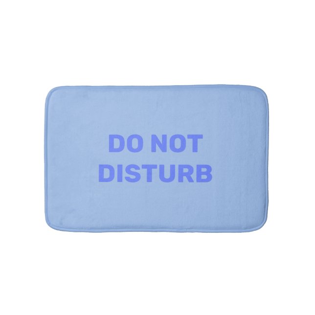 Trendy Pastel Blue Bath Mat nicht stören Badematte (Vorderseite)