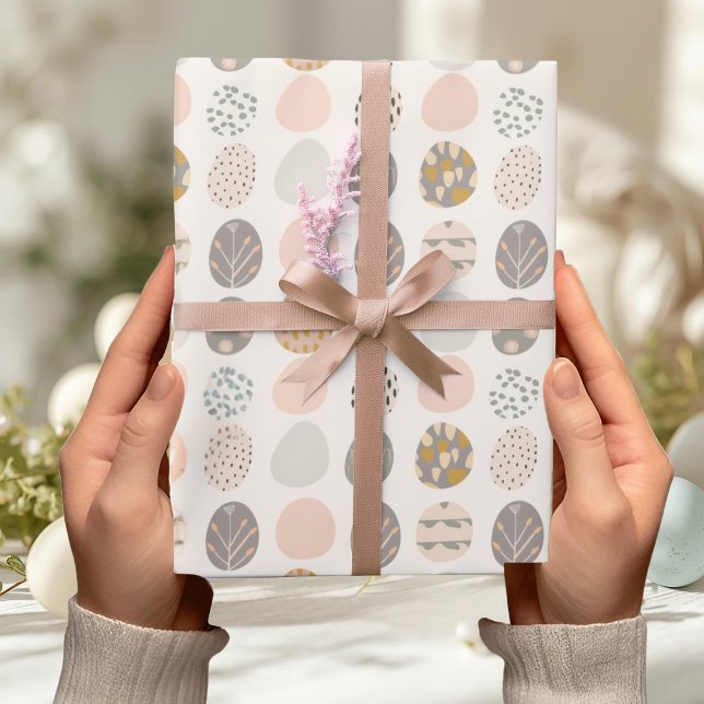Trendy Pastel Easter Egg Wrapping Paper Geschenkpapier (Von Creator hochgeladen)