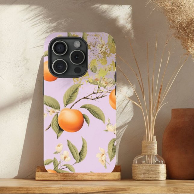 Trendy Pastel Mauve, Apricot Frucht und Chic Gold Case-Mate iPhone Hülle (Von Creator hochgeladen)