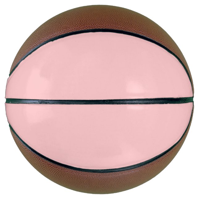 Trendy Pastel Rose Solid Color Basketball (Vorderseite)