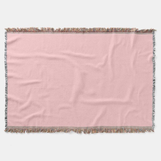 Trendy Pastel Rose Solid Color Decke (Vorderseite)