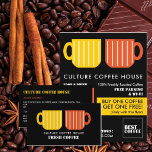 Trendy Pastel Tasse Icons Barista, Café, Coffeehou Flyer<br><div class="desc">Trendy Pastel Tasse Icons Barista,  Café,  Coffeehouse Werbung Flyer von der Business Card Store.</div>