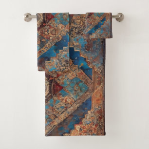 Trendy Persian Beautiful Old Pattern Collection Badhandtuch Set