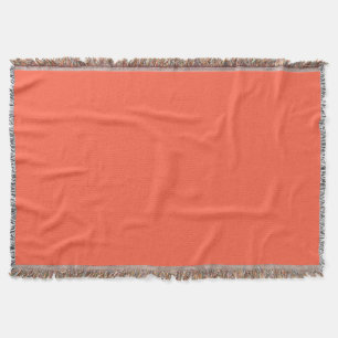 Trendy Persimmon Einheitsfarbe Klassisch Elega Decke