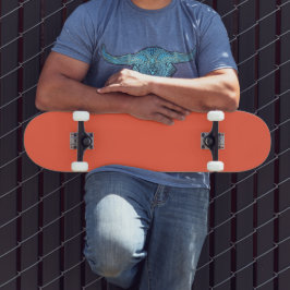 Trendy Persimmon Solid Color | Klassisch | elegant Skateboard