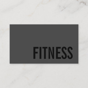 Trendy Personal Fitness Trainer Sportberater Visitenkarte