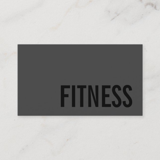 Trendy Personal Fitness Trainer Sportberater Visitenkarte (Vorderseite)