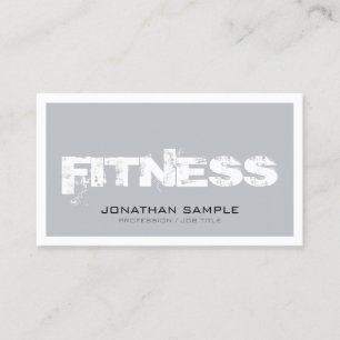 Trendy Personal Trainer Fitness Classy Top Schlich Visitenkarte