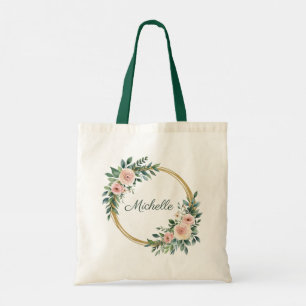 Trendy Personalisiert Name Botanische Goldschmiede Tragetasche