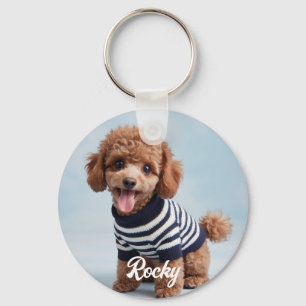 Trendy Personalisiert Pet Foto und Text Dog Lover Schlüsselanhänger