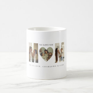 Trendy Personalized Photo WE LOVE YOU Mom Mug