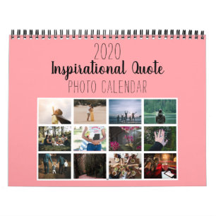 Trendy Pink 2020 Fotos und Motivierend Quotes Kalender