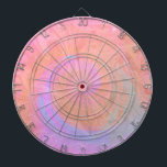 Trendy Pink Blue Marble Modern Dartscheibe<br><div class="desc">Das trendy Pink Blue Marble Modern Dart Board fügt sich harmonisch in Ihre Spieldekoration ein.</div>