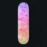 Trendy Pink Blue Purple Green Modern Colorful Skateboard<br><div class="desc">Trendy Pink Blue Purple Green Modern Colorful Abstract Art Custom Blank Template Skateboard.</div>