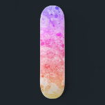 Trendy Pink Blue Purple Green Modern Colorful Skateboard<br><div class="desc">Trendy Pink Blue Purple Green Modern Colorful Abstract Art Custom Blank Template Skateboard.</div>