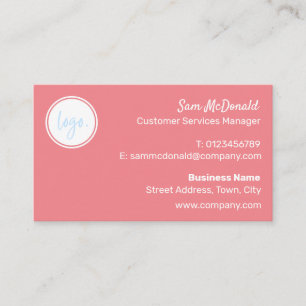 TRENDY PINK BLUSH BUSINESS LOGO COMPANY MARKE VISITENKARTE