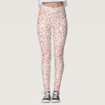 Trendy Pink Cornflakes Leggings<br><div class="desc">Niedliche und trendige weibliche Leggings mit handgezeichneten Mustern aus Korallenrosa-Leoparden.</div>