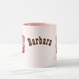 Trendy Pink Cowgirl Boots Moderner Western Tasse