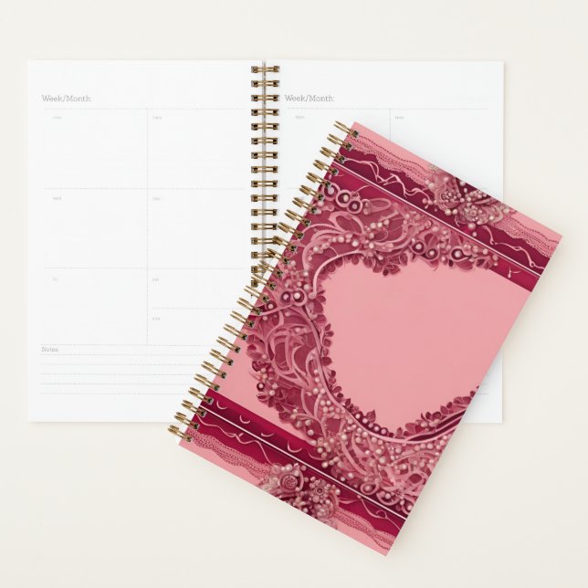 Trendy Pink Cranberry Kunst Planer (Anzeige)